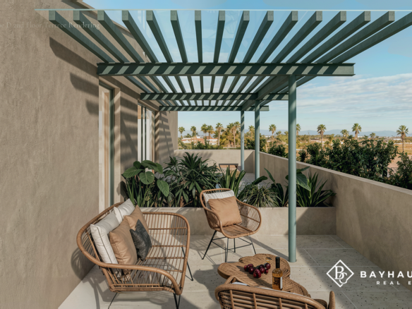 Washington Gardens Type D rooftop terrace with pergola in Noord, Aruba