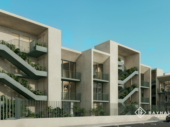 Washington Gardens modern apartment development exterior in Noord, Aruba