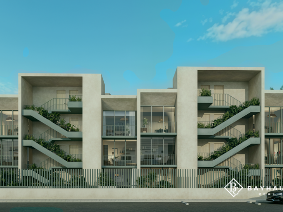 Washington Gardens apartments front exterior elevation in Noord, Aruba
